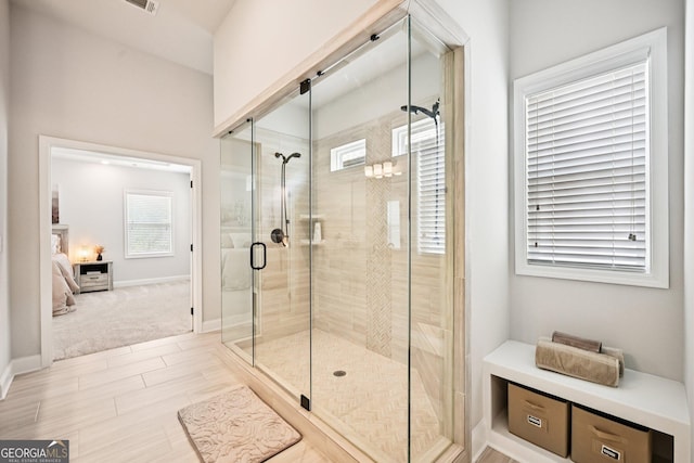 4189 Brookmont Way, Auburn, GA 30011 - ensuite bathroom featuring a stall shower and baseboards