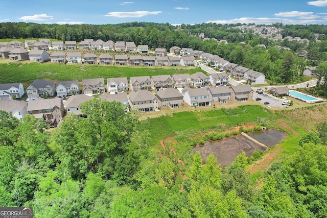 4189 Brookmont Way, Auburn, GA 30011 - aerial view of property and surrounding area featuring nearby suburban area