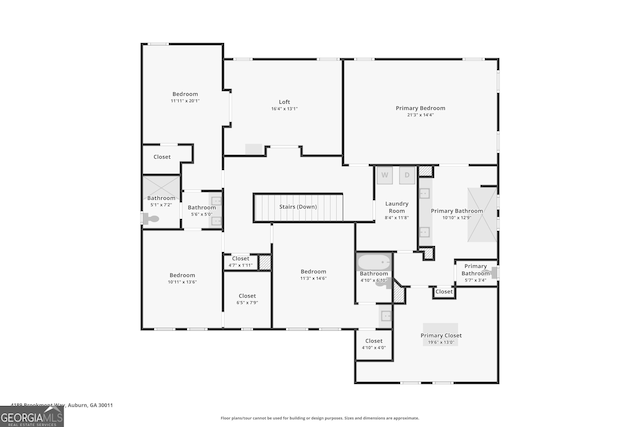 4189 Brookmont Way, Auburn, GA 30011 - view of room layout