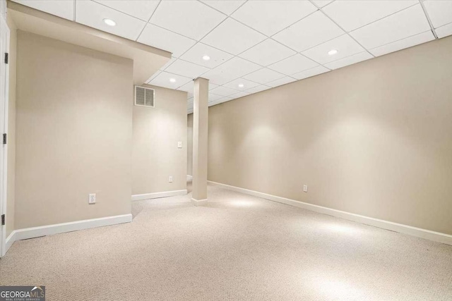 5114 N Ivy Rd NE, Atlanta, GA 30342 - finished below grade area featuring recessed lighting and a drop ceiling
