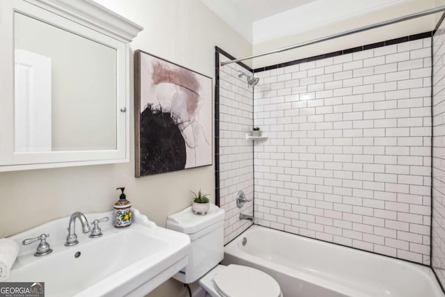 261 Elmira Pl NE, Atlanta, GA 30307 - full bathroom with toilet and bathtub / shower combination
