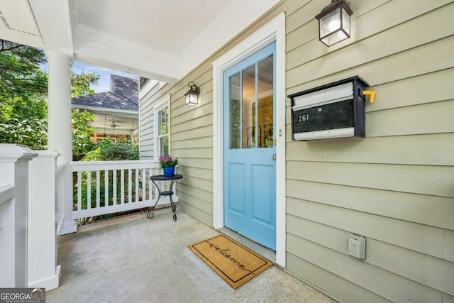 261 Elmira Pl NE, Atlanta, GA 30307 - view of exterior entry featuring a porch