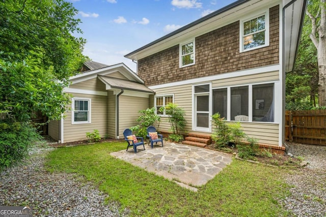 261 Elmira Pl NE, Atlanta, GA 30307 - back of house featuring a patio area and entry steps