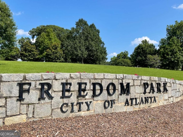 261 Elmira Pl NE, Atlanta, GA 30307 - community sign with a yard