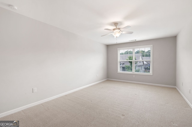 214 Misty View Dr, Canton, GA 30114 - unfurnished room featuring a smoke detector, ceiling fan, and light carpet