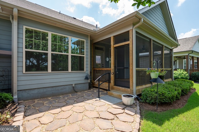214 Misty View Dr, Canton, GA 30114 - property entrance featuring a patio area