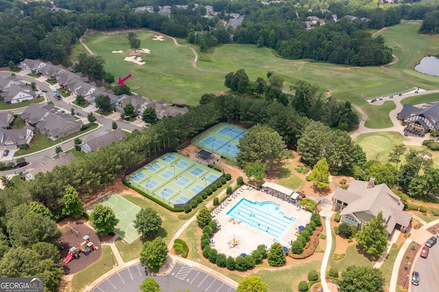 214 Misty View Dr, Canton, GA 30114 - aerial view of a local golf course