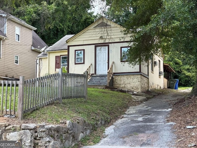 2009 Baker Rd NW, Atlanta, GA 30318 - view of front facade with entry steps and asphalt driveway