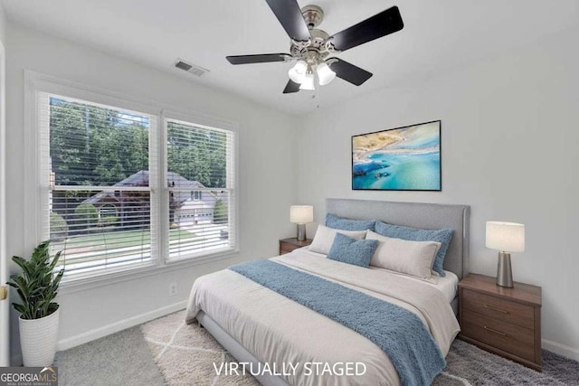 4206 Moccasin Trl, Woodstock, GA 30189 - bedroom featuring carpet flooring and ceiling fan