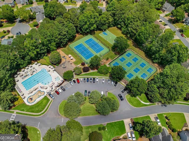 4206 Moccasin Trl, Woodstock, GA 30189 - bird's eye view of a pool
