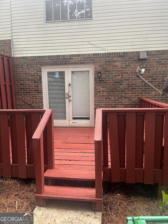 501 Carlton Rd # 3B, Palmetto, GA 30268 - doorway to property featuring a deck and french doors