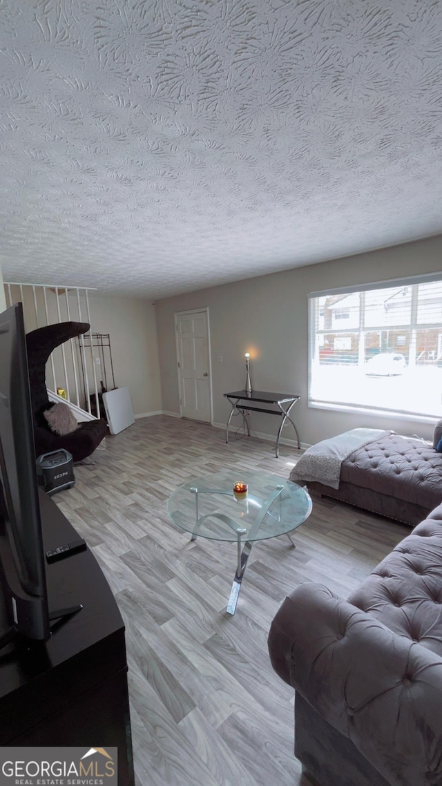 501 Carlton Rd # 3B, Palmetto, GA 30268 - living area with a textured ceiling