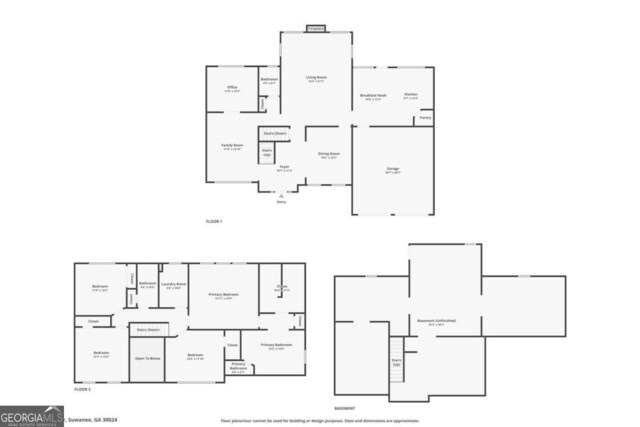 5003 Pacific Dunes Dr, Suwanee, GA 30024 - view of property floor plan