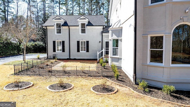 55 Summerhill Pl, Newnan, GA 30263 - french country style house featuring roof with shingles and stucco siding