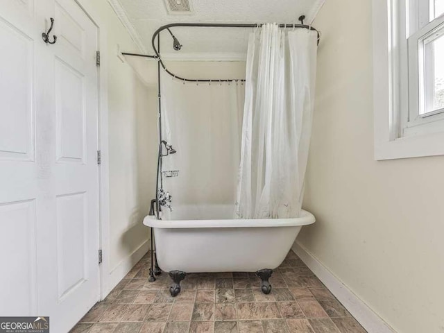 14367 Fincher Rd, Canton, GA 30114 - bathroom featuring baseboards and stone finish floors