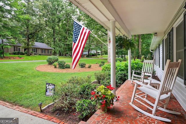 1505 Misty Valley Dr, Chatsworth, GA 30705 - porch with a lawn