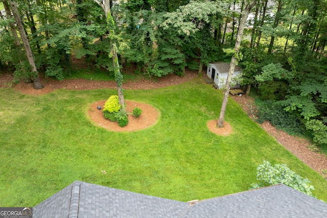1505 Misty Valley Dr, Chatsworth, GA 30705 - view of green lawn featuring an outdoor structure