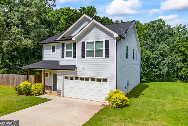 502 Wilbanks Rd, Alto, GA 30510 - view of front of house featuring an attached garage, roof with shingles, and driveway
