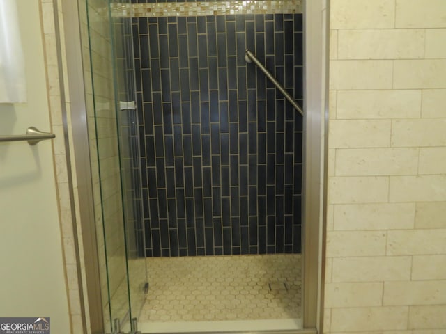 141 Cherokee Cir, Cedartown, GA 30125 - bathroom view of a stall shower and a gate