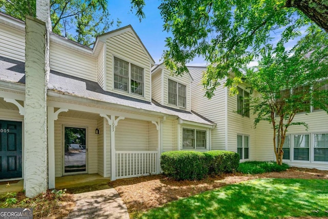 1003 Cannongate Xing SW, Marietta, GA 30064 - view of property featuring a porch
