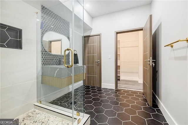 1812 Hunters Gln, Marietta, GA 30062 - full bath featuring a stall shower and tile patterned floors