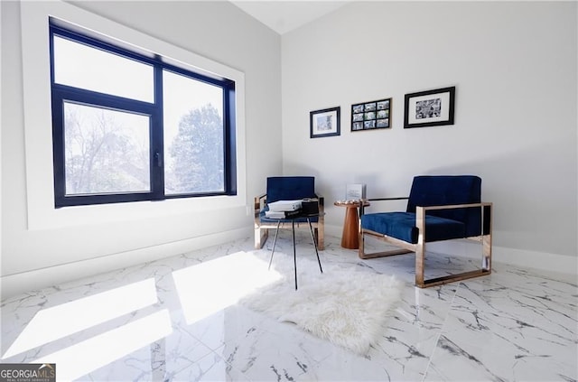 1812 Hunters Gln, Marietta, GA 30062 - living area featuring marble finish floors and baseboards