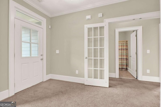 21 Creekview Dr SE, Cartersville, GA 30120 - doorway featuring carpet and crown molding