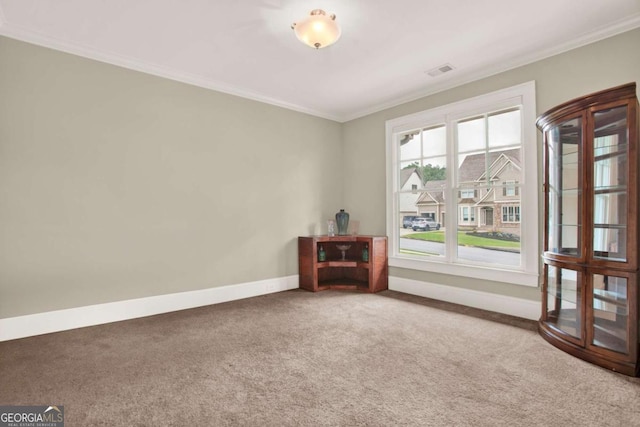 21 Creekview Dr SE, Cartersville, GA 30120 - spare room with carpet floors and ornamental molding