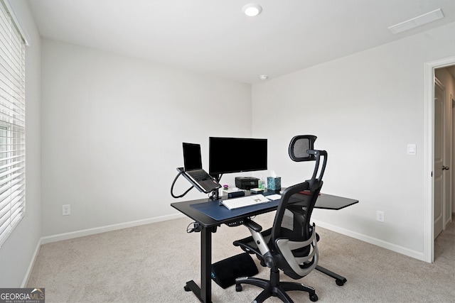 7814 Messina Ct, Lithia Springs, GA 30122 - home office featuring carpet flooring