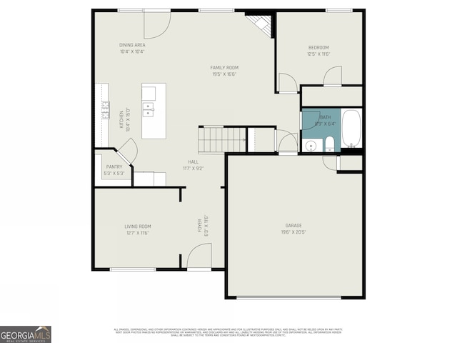 7814 Messina Ct, Lithia Springs, GA 30122 - view of floor plan / room layout
