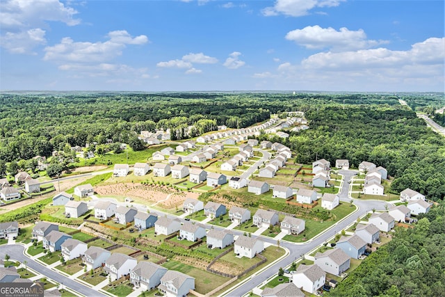 7814 Messina Ct, Lithia Springs, GA 30122 - aerial view of residential area featuring a forest