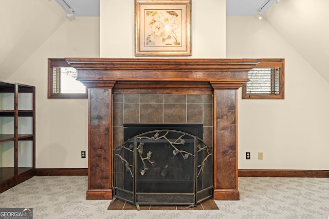 3349 Whitepath Rd, Ellijay, GA 30540 - detailed view of track lighting and carpet flooring