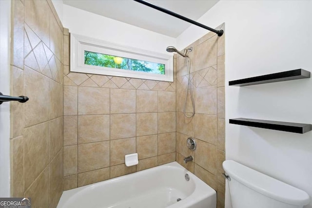 214 Davis Mill Rd, Ball Ground, GA 30107 - bathroom with toilet and shower / bath combination