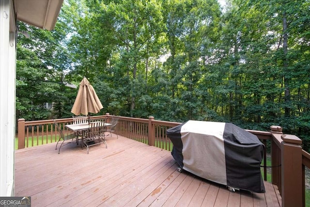 214 Davis Mill Rd, Ball Ground, GA 30107 - deck with grilling area and outdoor dining space