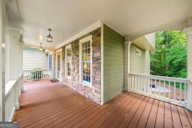 214 Davis Mill Rd, Ball Ground, GA 30107 - view of porch