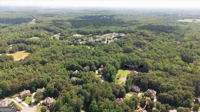 214 Davis Mill Rd, Ball Ground, GA 30107 - bird's eye view of a heavily wooded area