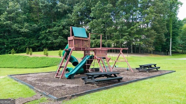 214 Davis Mill Rd, Ball Ground, GA 30107 - communal playground featuring a lawn