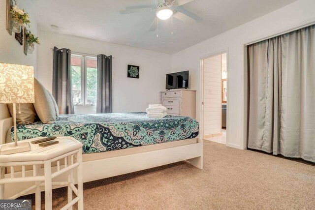 327 Brucken Strasse Unit 311, Helen, GA 30545 - carpeted bedroom featuring ensuite bath