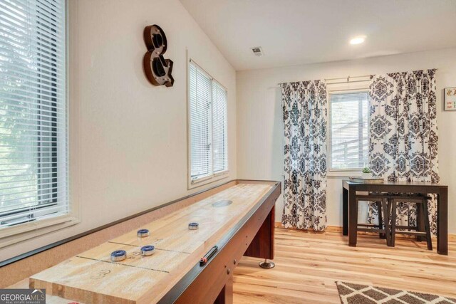 327 Brucken Strasse Unit 311, Helen, GA 30545 - rec room with wood finished floors and recessed lighting