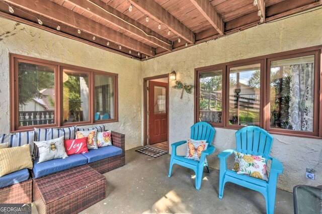 327 Brucken Strasse Unit 311, Helen, GA 30545 - view of patio / terrace featuring outdoor lounge area