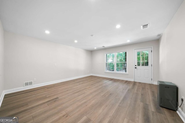 4544 Cavallon Way NW, Acworth, GA 30101 - unfurnished room with wood finished floors and recessed lighting
