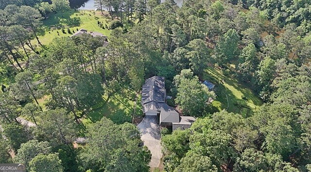 115 Shoal Creek Dr, Sharpsburg, GA 30277 - aerial view of property and surrounding area featuring a forest