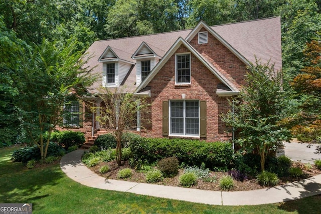 17 Shotgun Rd NW, Cartersville, GA 30121 - view of front of property featuring brick siding and a front lawn