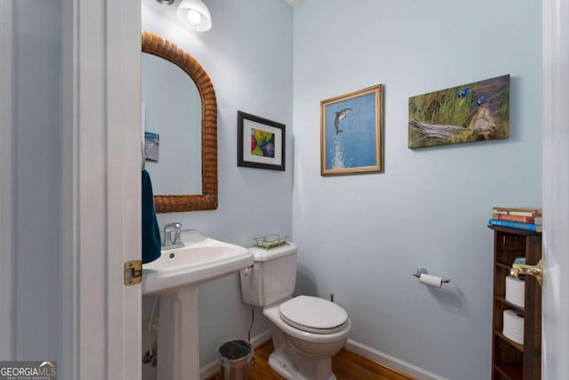 17 Shotgun Rd NW, Cartersville, GA 30121 - bathroom with toilet and wood finished floors