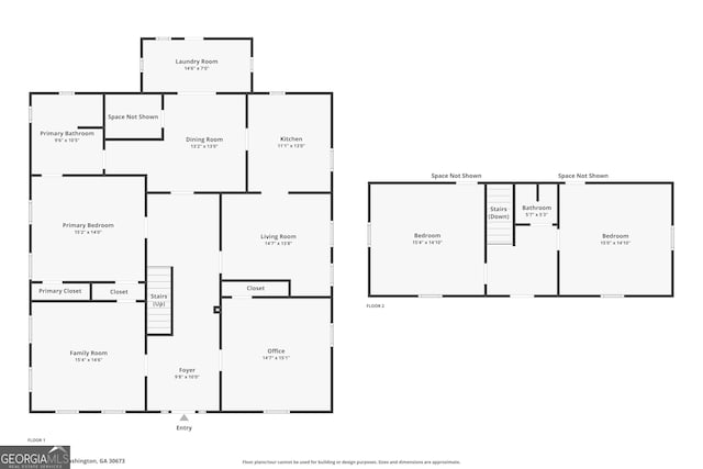514 S Jefferson St, Washington, GA 30673 - view of property floor plan