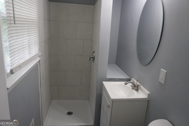 39 Mcferrin Cir, Riverdale, GA 30274 - bathroom featuring a stall shower and vanity