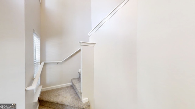 3157 Peartree Dr NW, Acworth, GA 30101 - staircase with baseboards and carpet