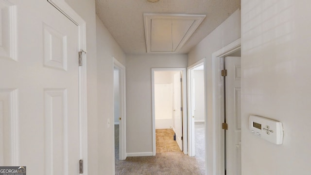 3157 Peartree Dr NW, Acworth, GA 30101 - hall with attic access and carpet floors