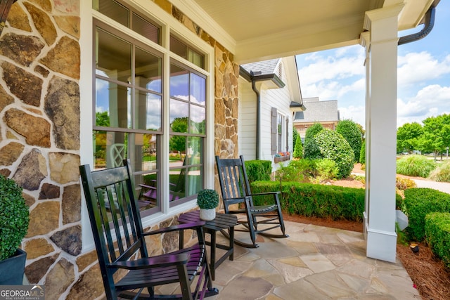2816 Oconee Springs Dr, Statham, GA 30666 - view of covered porch