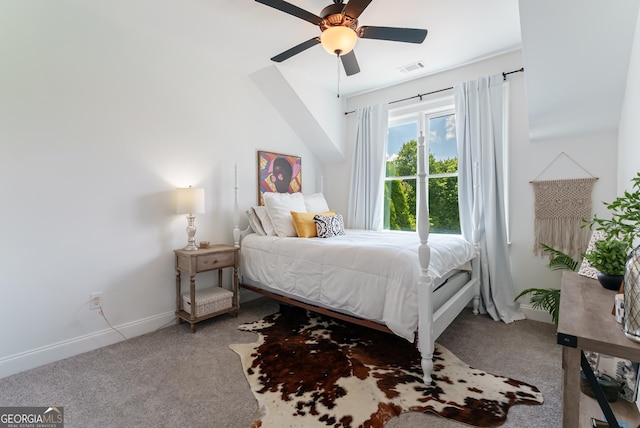 2816 Oconee Springs Dr, Statham, GA 30666 - carpeted bedroom with baseboards and a ceiling fan